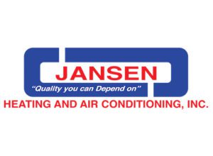 red white and blue Jansen logo
