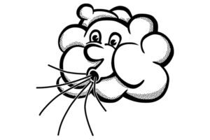 picture of cloud blowing air