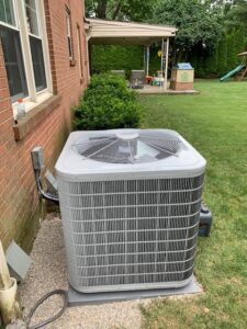 back yard air conditioning unit