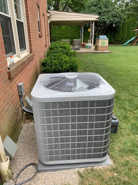 back yard air conditioning unit