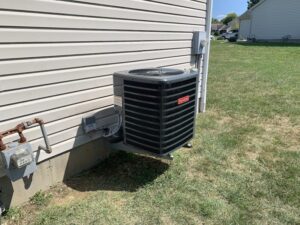 residential elevated outdoor air conditioning unit