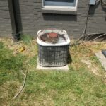 old outdoor air conditioning unit