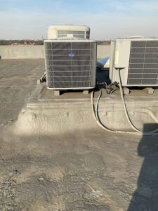 commercial air conditioning units on a roof top